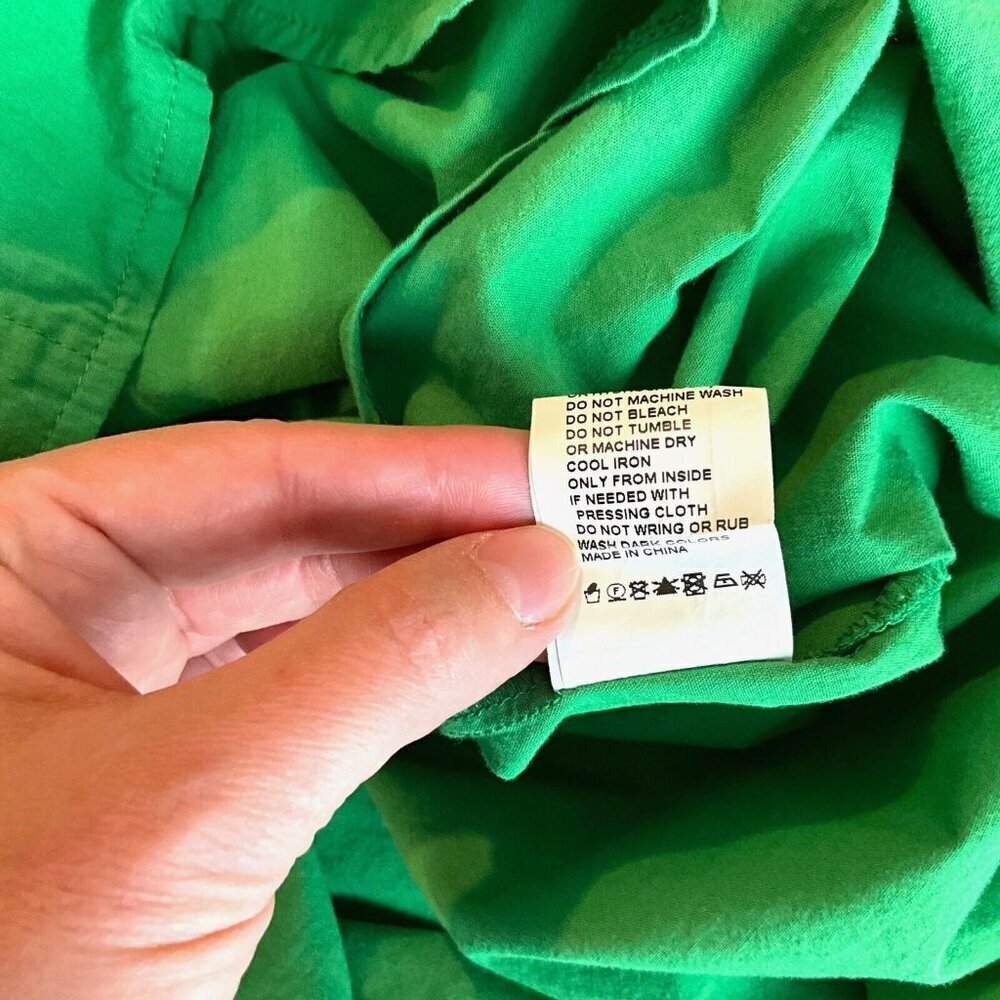 Revolve SNDYS Bello Button Down Shirt Green Size 2 XS Button Up Collared - Picture 9 of 9